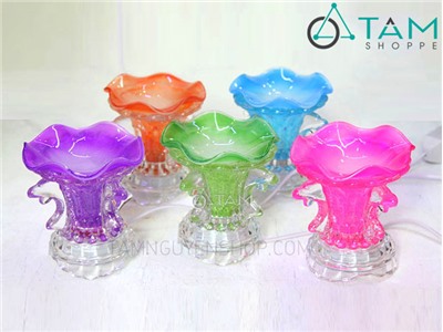 Đèn xông tinh dầu thủy tinh cá heo C0162